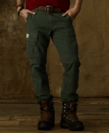 Keeping with the rugged tradition of military-influenced style, the lightweight Regiment cargo pant offers casual comfort and downtown edge in reverse cotton sateen. Keeping with the rugged tradition of military-influenced style, the lightweight Regiment cargo pant offers casual comfort and downtown edge in reverse cotton sateen.