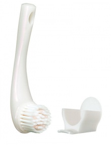 A cleansing brush that heightens the benefits of foaming cleansers while providing gentle facial massage for increased well being and more thorough cleansing. Designed with silky-soft, finely tapered bristles and silicone cushions to gently massage the skin. This improves cleansing power. The unique cap protects bristles. Works best with a foaming cleanser.Call Saks Fifth Avenue New York, (212) 753-4000 x2154, or Beverly Hills, (310) 275-4211 x5492, for a complimentary Beauty Consultation. A cleansing brush that heightens the benefits of foaming cleansers while providing gentle facial massage for increased well being and more thorough cleansing. Designed with silky-soft, finely tapered bristles and silicone cushions to gently massage the skin. This improves cleansing power. The unique cap protects bristles. Works best with a foaming cleanser.Call Saks Fifth Avenue New York, (212) 753-4000 x2154, or Beverly Hills, (310) 275-4211 x5492, for a complimentary Beauty Consultation.