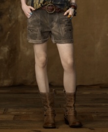Designed for utility and functional style, Denim & Supply Ralph Lauren's rugged cargo short is updated in durable cotton canvas with a chic, high waist and an authentic wear pattern that suggests years of wilderness adventures. Designed for utility and functional style, Denim & Supply Ralph Lauren's rugged cargo short is updated in durable cotton canvas with a chic, high waist and an authentic wear pattern that suggests years of wilderness adventures.
