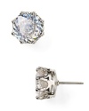 Make a glitzy statement with these silver-plated stud earring from Juicy Couture, which are specially faceted for an extra shot of sparkle.