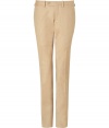 A neutral hue covers these ultra-elegant dandyish suit pants from Neil Barrett - Button tab waist, belt loops, off-seam pockets, back welt pockets with button, super slim leg with crease detail - Wear with a cashmere sweater or striped button down and a matching blazer