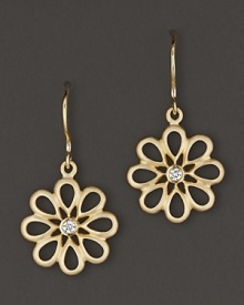 Diamonds bloom in elegant 18K yellow gold settings. By Carelle. Diamonds bloom in elegant 18K yellow gold settings. By Carelle.