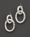 Sterling silver Glamazon® chain link hoop earrings. Designed by Ippolita.