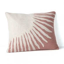 The radiant sun in crewel work embroidery on this DIANE von FURSTENBERG decorative pillow shines with charming handcrafted ambience. Pair it with the DVF Garden Sky bedding set for contemporary style. The radiant sun in crewel work embroidery on this DIANE von FURSTENBERG decorative pillow shines with charming handcrafted ambience. Pair it with the DVF Garden Sky bedding set for contemporary style.
