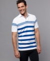 Always a classic. With a lean, linear look, this slim-fit polo from Tommy Hilfiger redefines your weekend wardrobe.