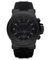 Step over to the dark side with this bold Michael Kors watch.