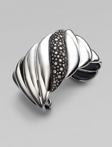 From the Midnight Melange Collection. A sculpted sterling silver cuff with diamond pavé accents.Diamonds, 1.73 tcw Sterling silver Width, about 1½ Imported From the Midnight Melange Collection. A sculpted sterling silver cuff with diamond pavé accents.Diamonds, 1.73 tcw Sterling silver Width, about 1½ Imported