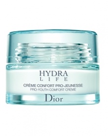 This rich and comforting hydrating crème targets and prevents the first signs of aging. Hydra Life Pro-Youth Comfort Crème delivers intense moisture to the skin's surface, stimulates water circulation between skin layers, instantly rejuvenates and provides a luminous finish to the skin. This rich and comforting hydrating crème targets and prevents the first signs of aging. Hydra Life Pro-Youth Comfort Crème delivers intense moisture to the skin's surface, stimulates water circulation between skin layers, instantly rejuvenates and provides a luminous finish to the skin.
