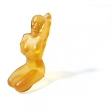 Aphrodite's undying beauty captured in classic Lalique crystal. Soft satin finish. Aphrodite's undying beauty captured in classic Lalique crystal. Soft satin finish.