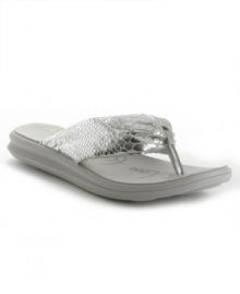 Searching for the ultimate in comfort? Case closed: It doesn't get any better than the Kacy thong sandals by DKNY Active. Searching for the ultimate in comfort? Case closed: It doesn't get any better than the Kacy thong sandals by DKNY Active.