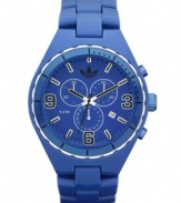 The perfect companion for your favorite jeans, this sporty adidas watch wows in blues.