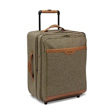 Convenient and on-the-go with two handles so bag can be carried either way. Features wheels and recessed, locking telescoping handle for easy handling and navigation. Expands for more packing room. Convenient and on-the-go with two handles so bag can be carried either way. Features wheels and recessed, locking telescoping handle for easy handling and navigation. Expands for more packing room.