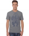 Rev up your weekend wardrobe with this graphic T shirt from Buffalo David Bitton.
