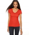 A fabulous fit accented by a soft cowl neckline makes this INC top an essential piece for every wardrobe!