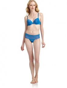 THE LOOKLace accentAdjustable strapsPush-up paddingUnderwireBack hook and eye closureTHE MATERIAL76% nylon/17% spandex/7% rayonCARE & ORIGINHand washImportedPlease note: Underwear sold separately. 