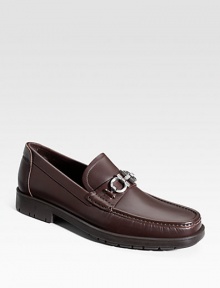 A classic leather loafer, expertly constructed in Italy from premium leather with a silvertone aaccent and signature lug sole. Leather lining Padded insole Rubber sole Made in Italy A classic leather loafer, expertly constructed in Italy from premium leather with a silvertone aaccent and signature lug sole. Leather lining Padded insole Rubber sole Made in Italy
