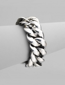 From the Cordelia Collection. A bold and elegant chain of sterling silver encircles your wrist with classic style. Sterling silver Length, about 7½ Width, about 1 Cable loop clasp Imported From the Cordelia Collection. A bold and elegant chain of sterling silver encircles your wrist with classic style. Sterling silver Length, about 7½ Width, about 1 Cable loop clasp Imported