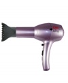Make flyaways and frizz a thing of the past! Charged with negative ions and engineered to lock in vital moisture, this quick-drying hairdryer is a must-have for shiny, vibrant hair in minutes. Even heat. Reduces static electricity. Ergonomic design.
