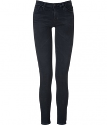 Super slim and super flattering, Adriano Goldschmieds softly faded black stretch jean leggings are essential for edgy everyday looks - Classic five-pocket style, button closure, belt loops - Extra form-fitting - Team with oversized tops and statement studded accessories Super slim and super flattering, Adriano Goldschmieds softly faded black stretch jean leggings are essential for edgy everyday looks - Classic five-pocket style, button closure, belt loops - Extra form-fitting - Team with oversized tops and statement studded accessories