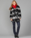 A plush belted coat in cozy plaid is a winter essential - check out this version from Tommy Hilfiger.