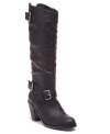 A tapered toe and stacked heel add allure to DV by Dolce Vita's Quimby boots.
