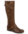 Buckled up charm adorns the vamp of Carlos by Carlos Santana's Hart boots. An exposed outside zipper stretches up the side.