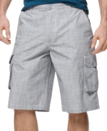 Set warm-weather style apart with these patterned shorts from Ecko Unltd.