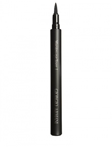 A long-lasting, water-based liquid eyeliner with a tapered pen tip that provides ultimate application precision. This unique calligraphic tool produces sharp contrast and definition to the eyes. The matte black liquid shade creates a sultry and dramatic look. A long-lasting, water-based liquid eyeliner with a tapered pen tip that provides ultimate application precision. This unique calligraphic tool produces sharp contrast and definition to the eyes. The matte black liquid shade creates a sultry and dramatic look.