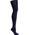 Crafted from the finest mix of cashmere and silk, Fogals shimmering metallic tights set a glamorous foundation for endless evening looks - Opaque, comfortable knit waistband, knitted-in heel and toe - Perfect for wearing to cool weather cocktails