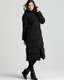 Canada Goose's full calf-length parka provides ultra protection and warmth. The hood boasts a removable coyote fur ruff and Velcro® collar for versatility. Canada Goose's full calf-length parka provides ultra protection and warmth. The hood boasts a removable coyote fur ruff and Velcro® collar for versatility.