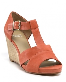 A textured wedge adds unique appeal to the Eileen Fisher Blend wedges, the perfect versatile shoe with a not-too-high heel. A textured wedge adds unique appeal to the Eileen Fisher Blend wedges, the perfect versatile shoe with a not-too-high heel.