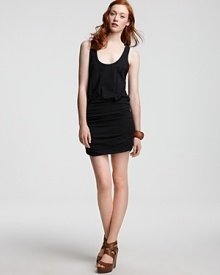 Soft Joie's super ruched tank dress keeps things short and sweet. Super slim and sleek, show off your assets and make them stare. Soft Joie's super ruched tank dress keeps things short and sweet. Super slim and sleek, show off your assets and make them stare.