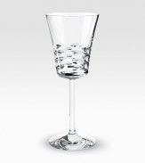 Rounded cuts lend dimension and detail to this elegant glass handcrafted in France from weighty, full-lead crystal. From the Lola Collection8¼ highHand washMade in France