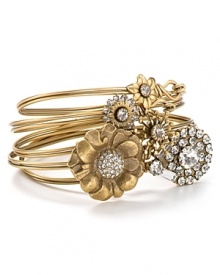 Elizabeth Cole 24 Karat Gold Bracelet Set Elizabeth Cole 24 Karat Gold Bracelet Set