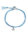 Make a personal statement with this simple nylon cord bracelet from Alex Woo. Accented by a delicate anchor charm, it hints at nautical chic.