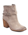 Kick back with Sam Edelman in the Perry boots, rendered in suede with an oiled toe and buckled details.