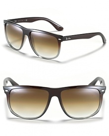 A new shape for the wayfarer means a cool, new look for you. Try Ray-Ban's oblong gradient frame sunglasses and be ahead of the pack. A new shape for the wayfarer means a cool, new look for you. Try Ray-Ban's oblong gradient frame sunglasses and be ahead of the pack.