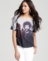 Rock out in this CHASER tee, featuring music legend Jimi Hendrix.