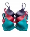 Maidenform updates its revolutionary custom lift bra with a burst of dramatic color. Style #9729