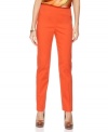 Glam up your office apparel with these bright pants from Jones New York. The fitted shape and high waist showcase your figure for a professional look.