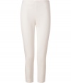 Elevate tailored daytime looks with Josephs pristine cropped trousers - Hidden side zip - Form-fitting, cropped length - Wear with an oversized silk shirt and platform pumps