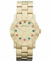 Put on playful style with this colorful steel watch in golden tones from Marc by Marc Jacobs.