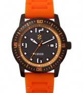 Liven up your casual look with this colorful sport watch from Izod.