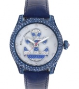 Set sail for fab fashion with this anchor graphic watch from Betsey Johnson.