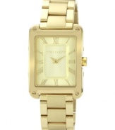 A perfectly angled watch in golden tones from Vince Camuto.