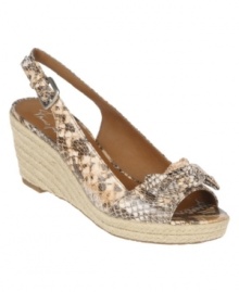 Thank your lucky stars: here's your can't-live-without summer sandal! The Camino wedges by Franco Sarto are irresistible with their sexy slingback and espadrille wedge that's comfortable enough for all-day wear. Thank your lucky stars: here's your can't-live-without summer sandal! The Camino wedges by Franco Sarto are irresistible with their sexy slingback and espadrille wedge that's comfortable enough for all-day wear.