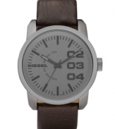 Big and bold, this daring men's watch from Diesel is the epitome of casual cool.
