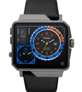 Sci-fi cool meets technical precision with this sleek Diesel watch.