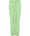 With a streamlined look and uplifting shade of green, Moschino C&Cs tailored trousers are as flattering as they are chic - Side slit pockets, zip fly, tabbed closure - Tailored fit, straight leg - Wear with printed tops sleek leather accessories