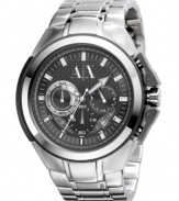 It's all in the details with this sophisticated, multifunctional men's watch from AX Armani Exchange.